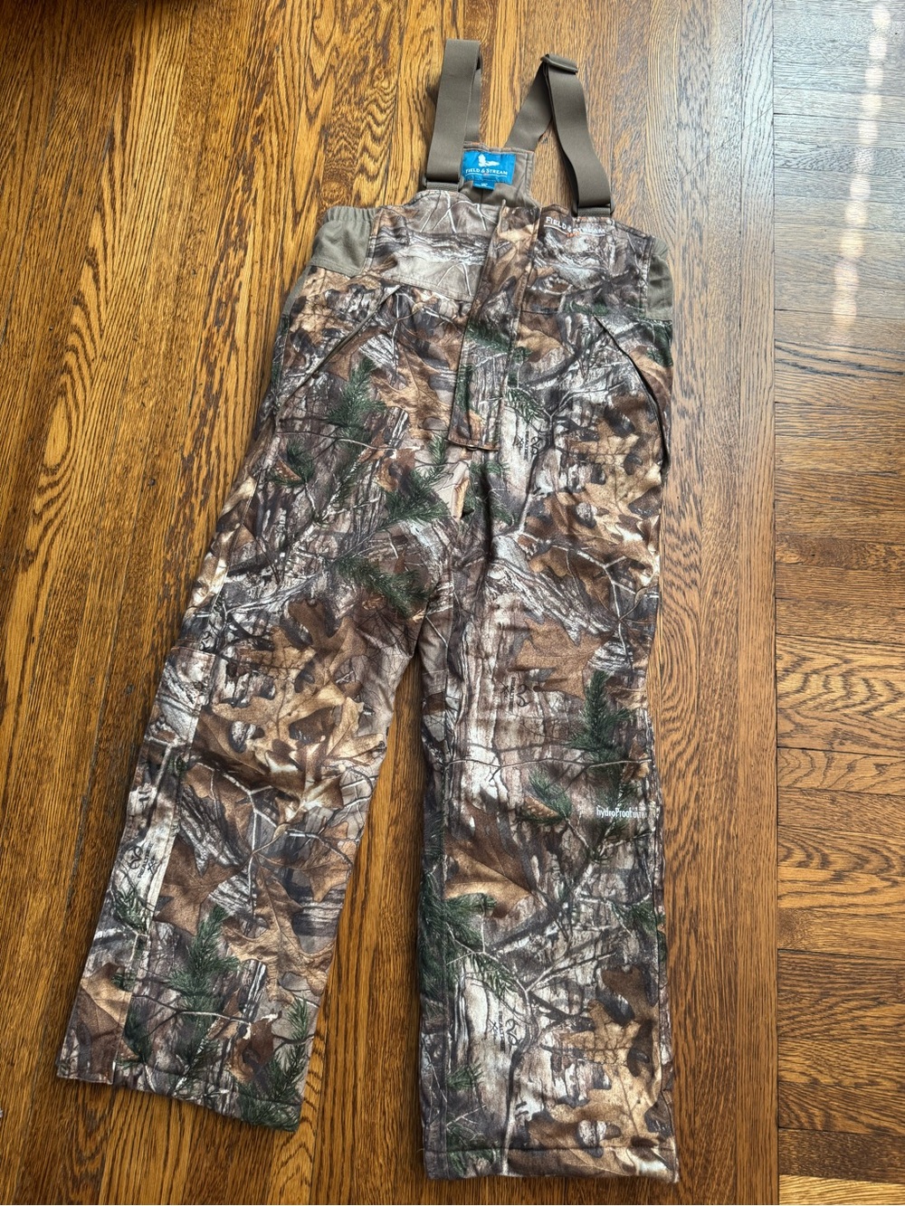 Field & Stream Camo Snow Overalls - Brown/Green